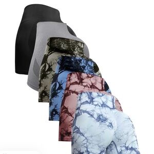 High Waist Tie-Dye Women Shorts